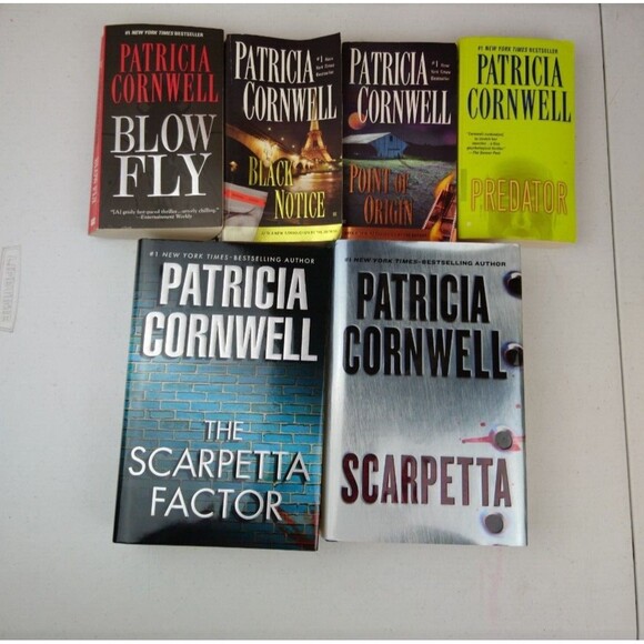 Lot of 6 Patricia Cornwell Books Novels Point of Origin Scarpetta Blow Fly - Picture 2 of 3
